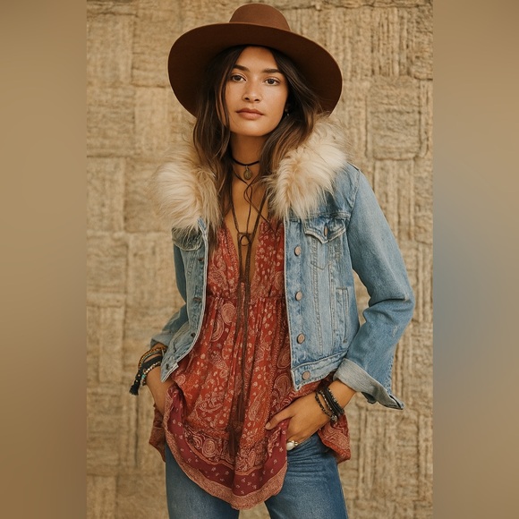 Pilcro and the Letterpress Denim Jacket - Picture 1 of 9